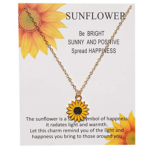 LANSEYAOJI Girasol Pulsera 2PCS Conjuntos Madre e Hija Relación Pulseras Amistad Parejas Pulsera Boho Margarita Delicada Collar Pendientes Regalo de mamá a Hija Suerte Cuerdas Joyería Mujer Niñas