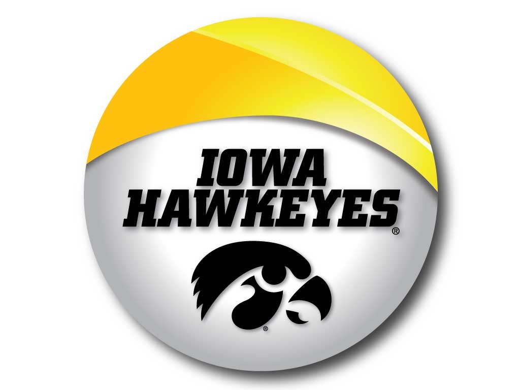 University of Iowa Neoprene Hawkeye Fan Coaster Set#2-4 Total