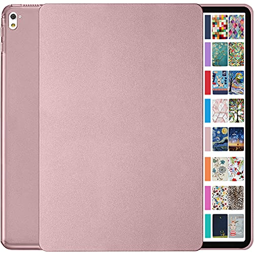 Image of DuraSafe Cases for iPad Pro 2016 9.7 Inch [ Pro 9.7 ] A1673 A1674 A1675 MLMP2HN /A MM172HN /A MLMN2HN /A MLMW2HN /A MLMX2HN /A Slim Hard Shell Protective Stand Cover - Rose Gold