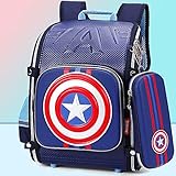 ★ Gran capacidad: nuestra mochila Marvel tiene suficiente espacio para útiles escolares, ropa o accesorios deportivos, dos grandes compartimentos con cremallera para guardar libros y carpetas, y dos bolsillos laterales de malla elástica para guardar botellas de agua y útiles escolares. Entonces, ya sea que desee usarlo como mochila escolar o bolsa de viaje, puede guardarlo fácilmente