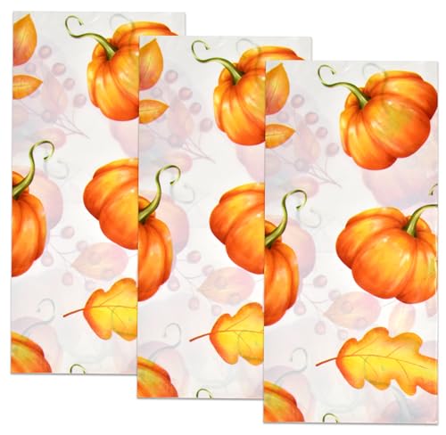 Gift Boutique 11106 3 Disposable Thanksgiving Pumpkin Tablecloths 54 Inch X 108 Inch Rectangle Fall Harvest Autumn Leaves Plastic Table Cover Party Supplies Decor thumb #2