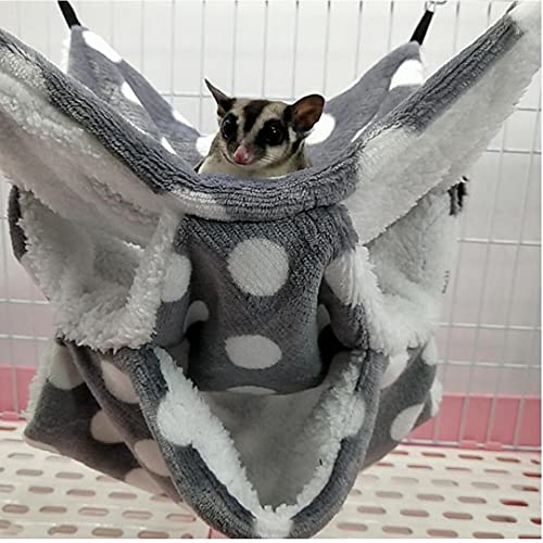 Hamster Hangmat Knaagdieren Opknoping Hangmat Hamster Sleeping Bed Warm Hangmat Swing Met 3 Zakken Voor Kleine Dieren… - Image 6
