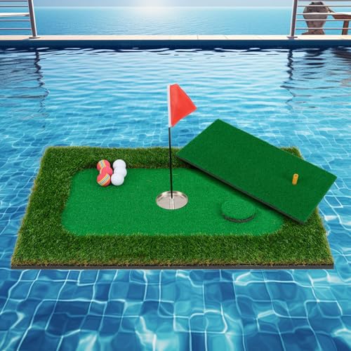 ULTIMATE Floating Golf Green for Pool, Floating Chipping Gre...