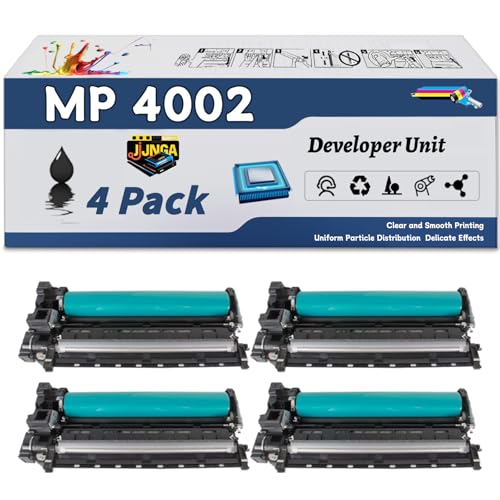 JJNGA MP 4002 Developer Unit is Compatible for Gestetner MP 4001G 4001SP 5001G 5001SPSP Printers, with a Capacity of 250000 Pages and a Very Good Printing Experience (4 Pack Black)