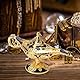 UOCAI Aladin-Lampe,12cm Aladdin Genie Licht Lampe,Aladin Legende Klassische Dekoration,wunderlampe,Heimdekoration,Geburtstagsgeschenk (Phnom Penh Blue)