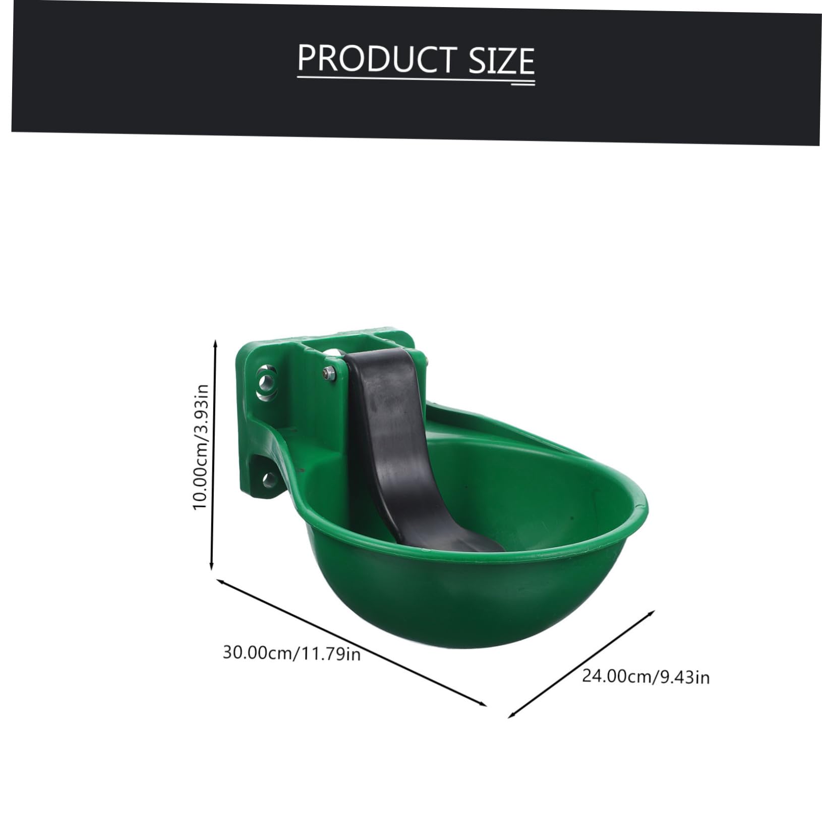 GANAZONO Bebedero Automático para Ganado Vacuno y Porcino Cuenco de Agua Duradero con Válvula de Flotador para Ovejas y Caballos Recipiente Resistente y Seguro para Animales