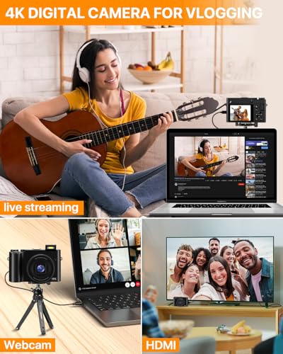 Ninivision DC218L 4K Digital Camera, 64Mp Dual Cameras thumb #7
