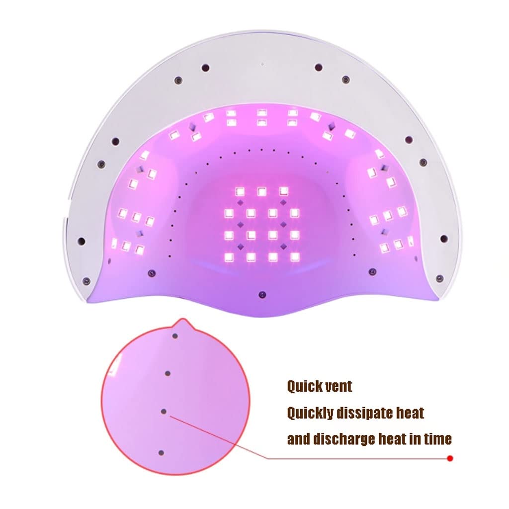 SYALEO Lampada Unghie Asciugatrice Strumenti for Nail Art 120w Nail Dryer Gel Polish Polish Polish Professional Surging Essiccatore for Unghie con sensore Auto Phototerapia in Casa