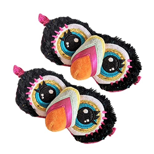 FRCOLOR 2個毛?大嘴?眼罩 用 キャ ター 間使用に で 日 の 的に遮 し な 提