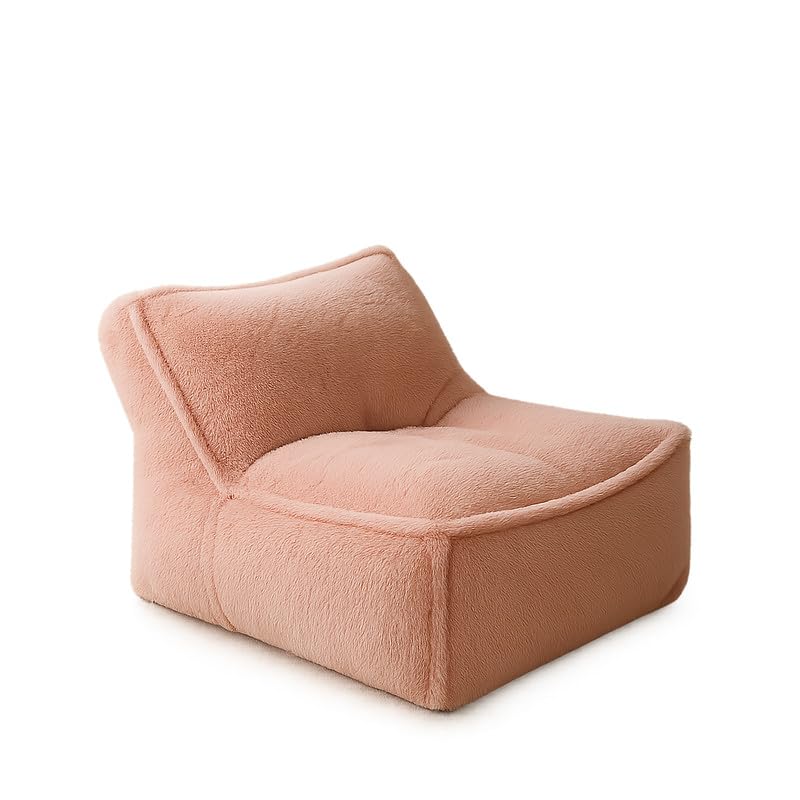 Image of Biggie Bean Bag Chair with Beans Filled 5XL Baithak Chair - Lounge in Style. Relax in Comfort. (Made of : Soft Fur Pink)