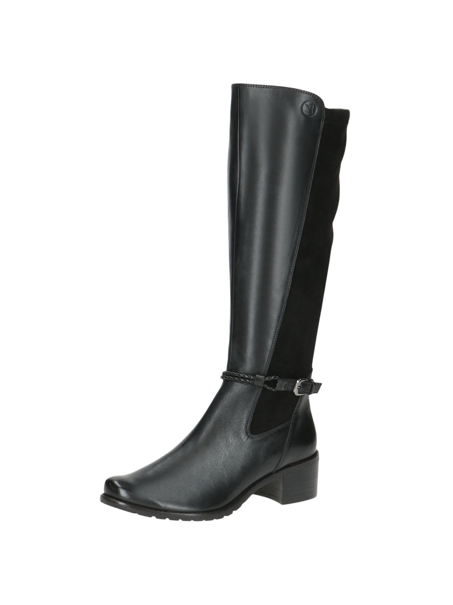 CAPRICE Damen Hohe Stiefel mit Absatz mit Schnalle Kniehoch
