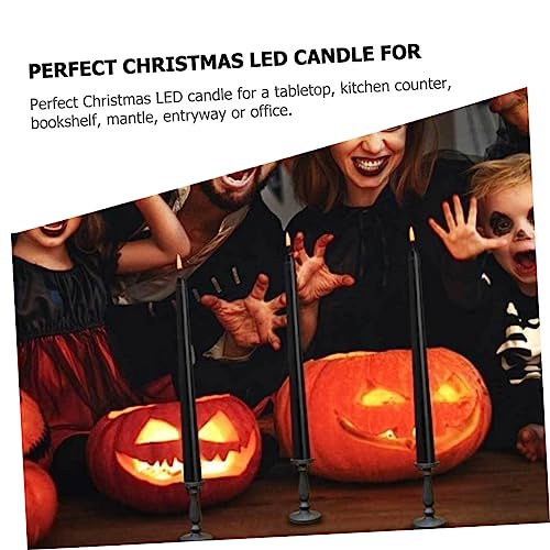 Velas sin Llama de Navidad Efecto Parpadeo Realista para Decoración 6U 7