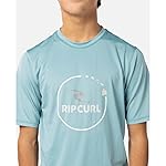 Rip Curl Mens Island Vibe Short Sleeve Uv 50+ Loose Fit Rashguard - Image 2