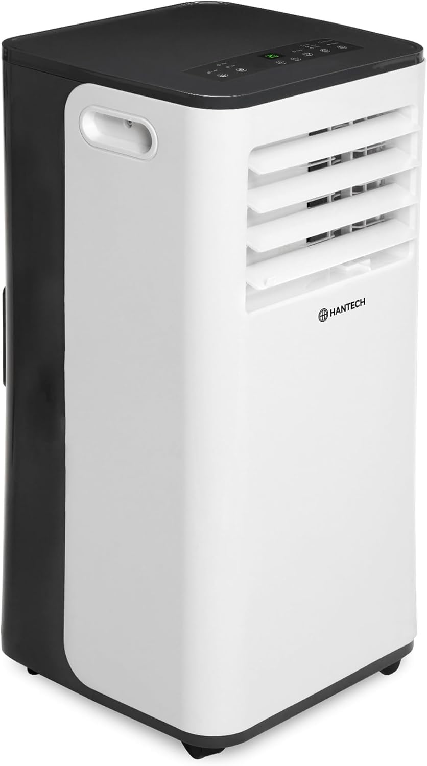 Condizionatore mobile 9000 BTU | Dispositivo di raffreddamento 3 in 1 con ventilatore e deumidificatore | Raffreddamento efficiente fino a 33 m² | Telecomando e tubo di scarico (9000 BTU)