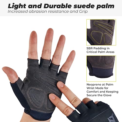 Guantes ciclismo OOZi sin dedos para hombre y mujer miniatura 2