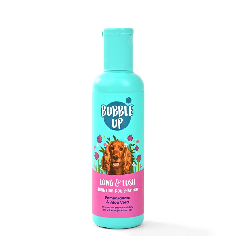 Heads Up For Tails Bubble Up Long Coat-Pomegranate & Aloe Vera Dogs Shampoo-200 Milliliter