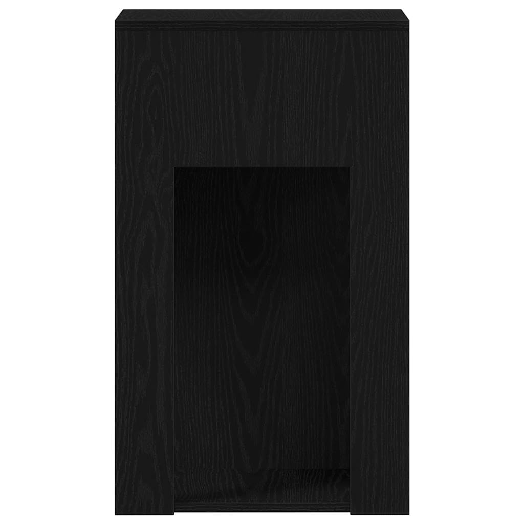 Computerschrank mit Schublade Schwarz aus Holzwerkstoff 30x44x74 cm, Stauraum für Computergehäuse, Kabel und Büroorganisation, ideal für Home Office und Arbeitszimmer