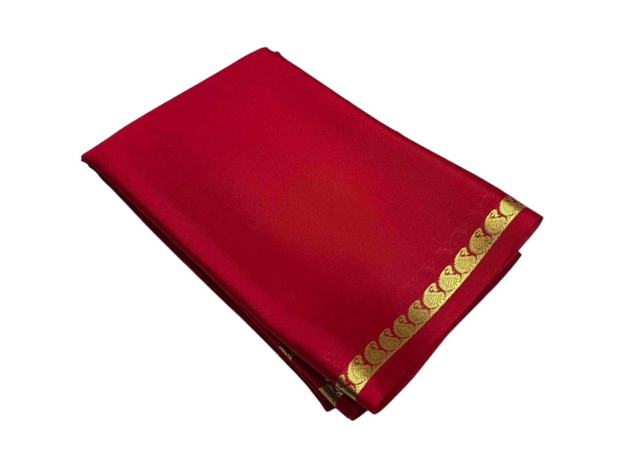 ayyappasilk Women’s Beautiful Zari Patti Border Mysore Crape Silk Saree with Unstitched Blouse Piece-picture-46