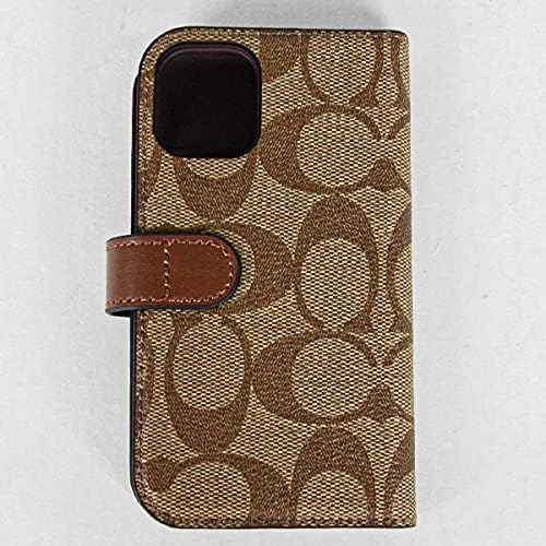 [コーチ] [アウトレット] レディース スマホケース iPhone 12/12 pro C5090 KHA(カーキ) シグネチャー