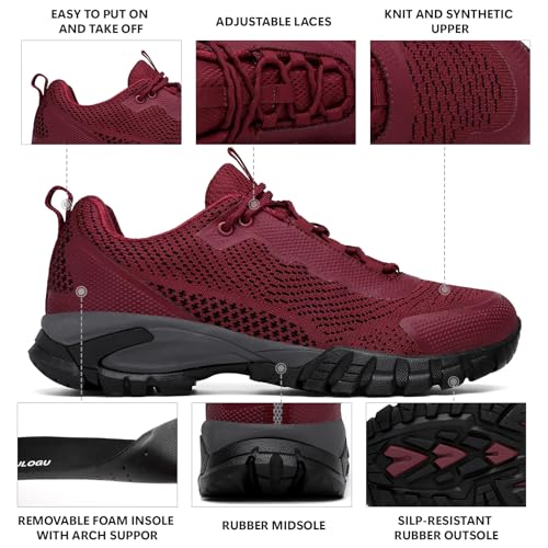 Image of LEDINEY Hiking Shoes Women Waterproof Lightweight for Trail Trekking Camping Outdoor