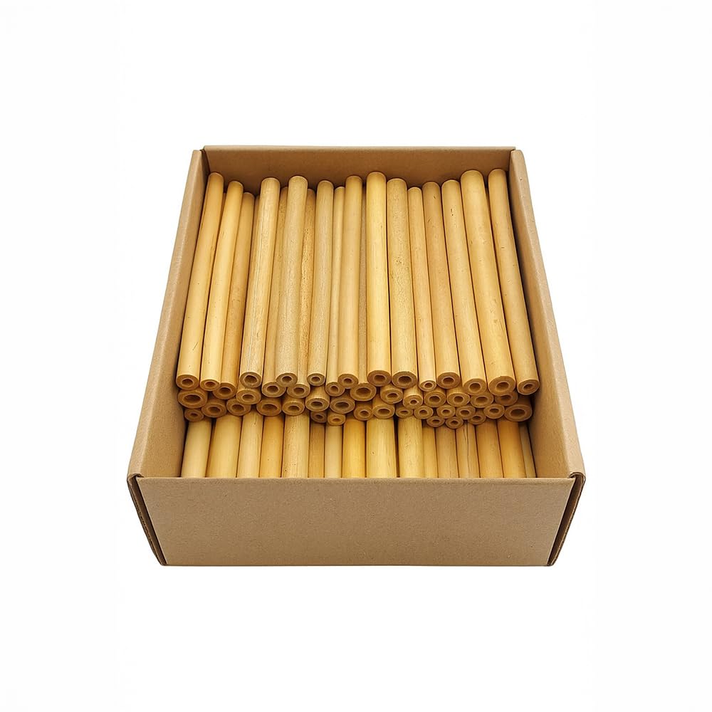 Vie Naturals - Tubos de bambú para Abejas, 15 cm, 100 Unidades