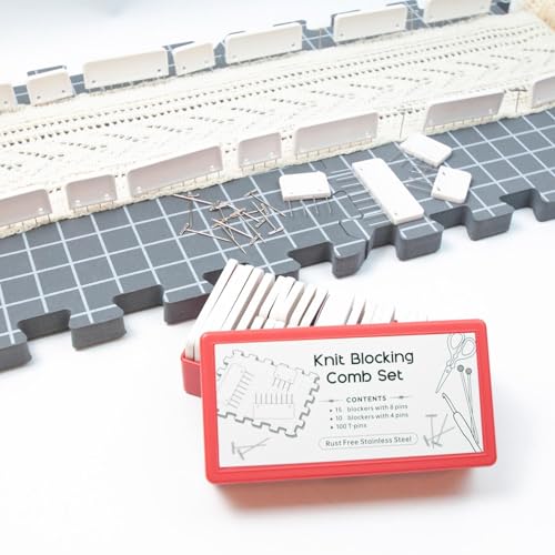 Kit de blocage pour tricot pour redresser les bords de vos pulls et écharpes - 5