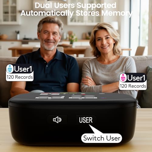 Image of Double love Wrist Blood Pressure Monitor for Home Use - Black