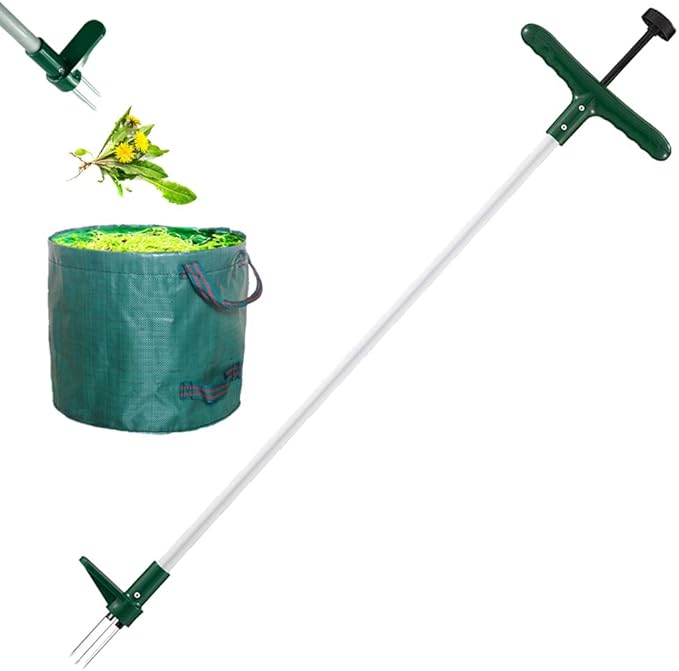 Walensee Stand Up Weeder and Weed Remover Tool, Stand up Manual Weeder Hand Tool