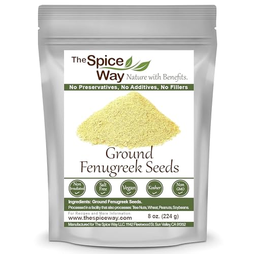 The Spice Way Fenugreek - ground (8 oz) great for Indian curry seasoning