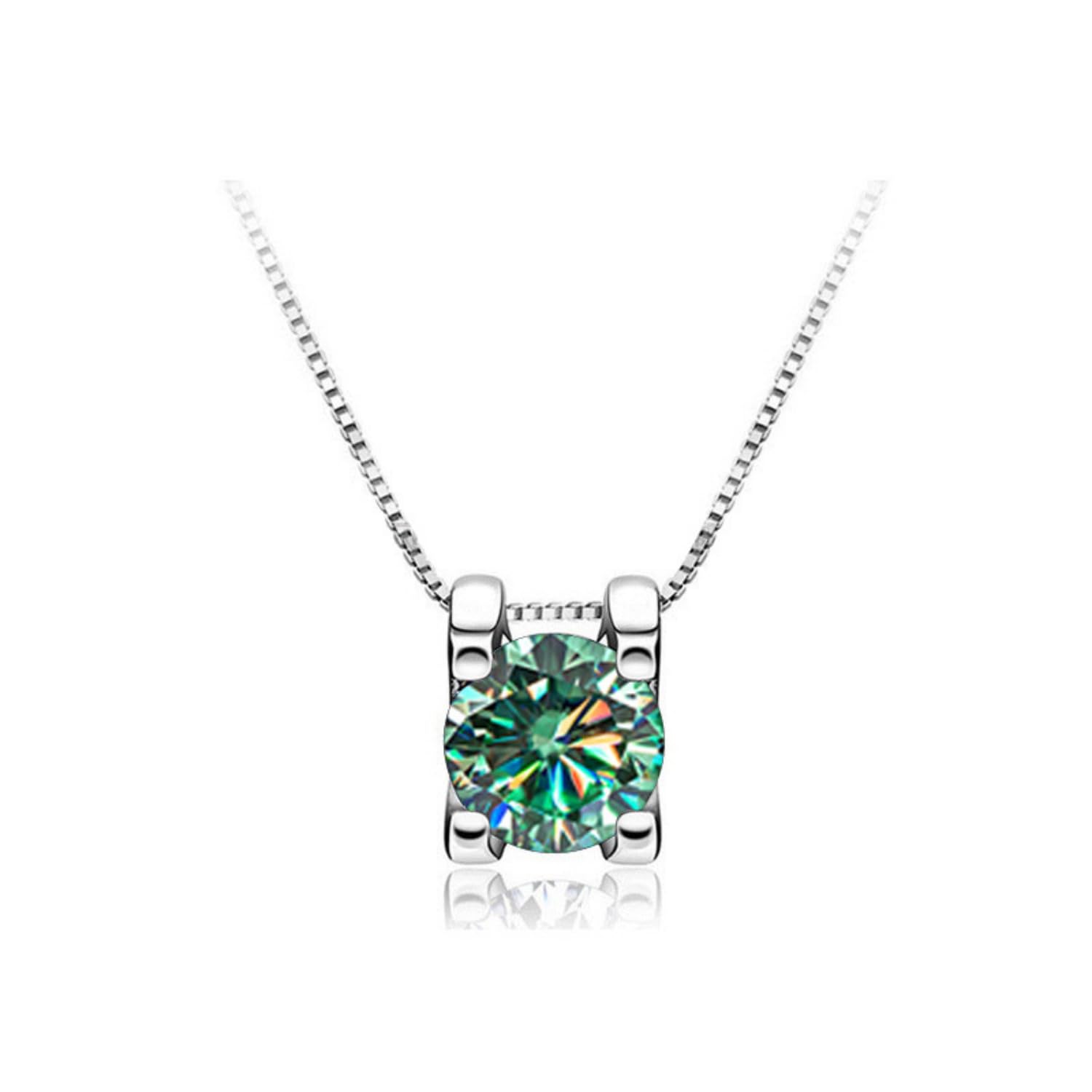 Pendentif moissanite vert KELIEQA le cadeau idéal pour marquer un anniversaire - 5