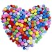 Pompons, Bunte Pompom, Pom Pom Balls Flauschigen Plüsch Klein Bälle 1 Zoll/25mm für Lustige Kinder DIY Kreative Handwerk Dekorationen 300 Stücke