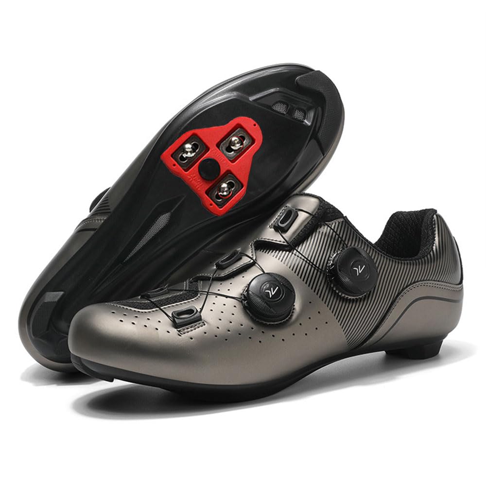 2026 Zapatillas Ciclismo Carretera Hombre Mujer, Zapatillas de Ciclismo con Look/SPD Tacos, Zapatos Bicicleta Montaña, Bicicleta de Spinning Montaña Calzado Bicicleta