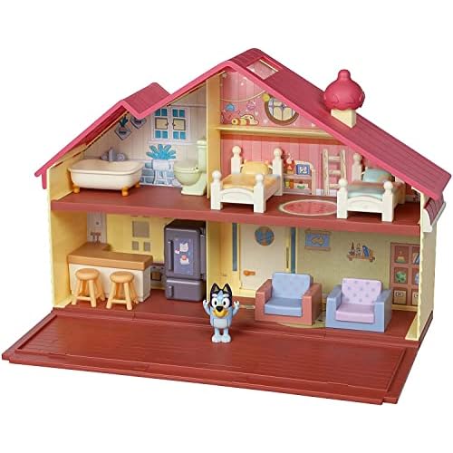 2021 Bluey Family Holiday Home Playset with 10 Furniture Items, Bundled with Bluey Friends Poseable 4-Pack Figures… - Image 3