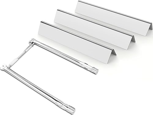 Quemador de parrilla 69785 y placas de calor 7635 Spirit para E210, E220, S210, S220 Series con control frontal, piezas de repuesto de parrilla para