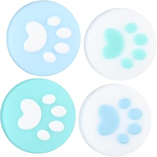 Gatuida Tampas do Controlador 4 Pçs Interruptor De Botão Garra De Gato Controlador De Aperto De Polegar Tampas Macias Capa De Joystick Tampa Protetora De Joystick Capa De Botão De