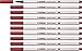 Price comparison product image Premium Fibre-Tip Pen - STABILO Pen 68 brush Box of 10 Dark Red