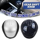 kia niro schaltgetriebe 5 Gang-Schaltgetriebe Schaltknauf Schalthebel Hebel Handball PU-Leder für Kia Forte Seele für Hyundai Elantra I30, bitte vergleichen Sie mit der Originalversion vor dem Kauf.Wählen Sie das Modell, das zu Ihnen passt.
