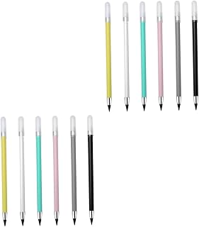 Tofficu Lápis Apagável 12 Peças De Metal Eterno Para Desenho Infinito Apagável Eterno Com Borracha Para Desenho E Tinta De Esboço