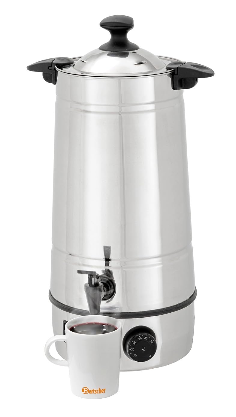 Bartscher BA.A200,065 Pentola per Vin brulé, in acciaio inox, 17,5 x 17,5 x 49 cm, 7 L