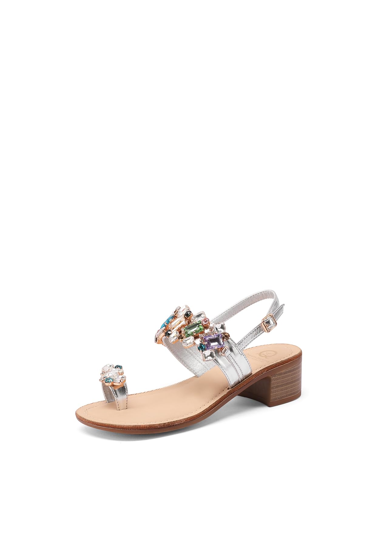 QUEEN HELENA Sandali Gioiello Infradito con Tacco Donna Y6022