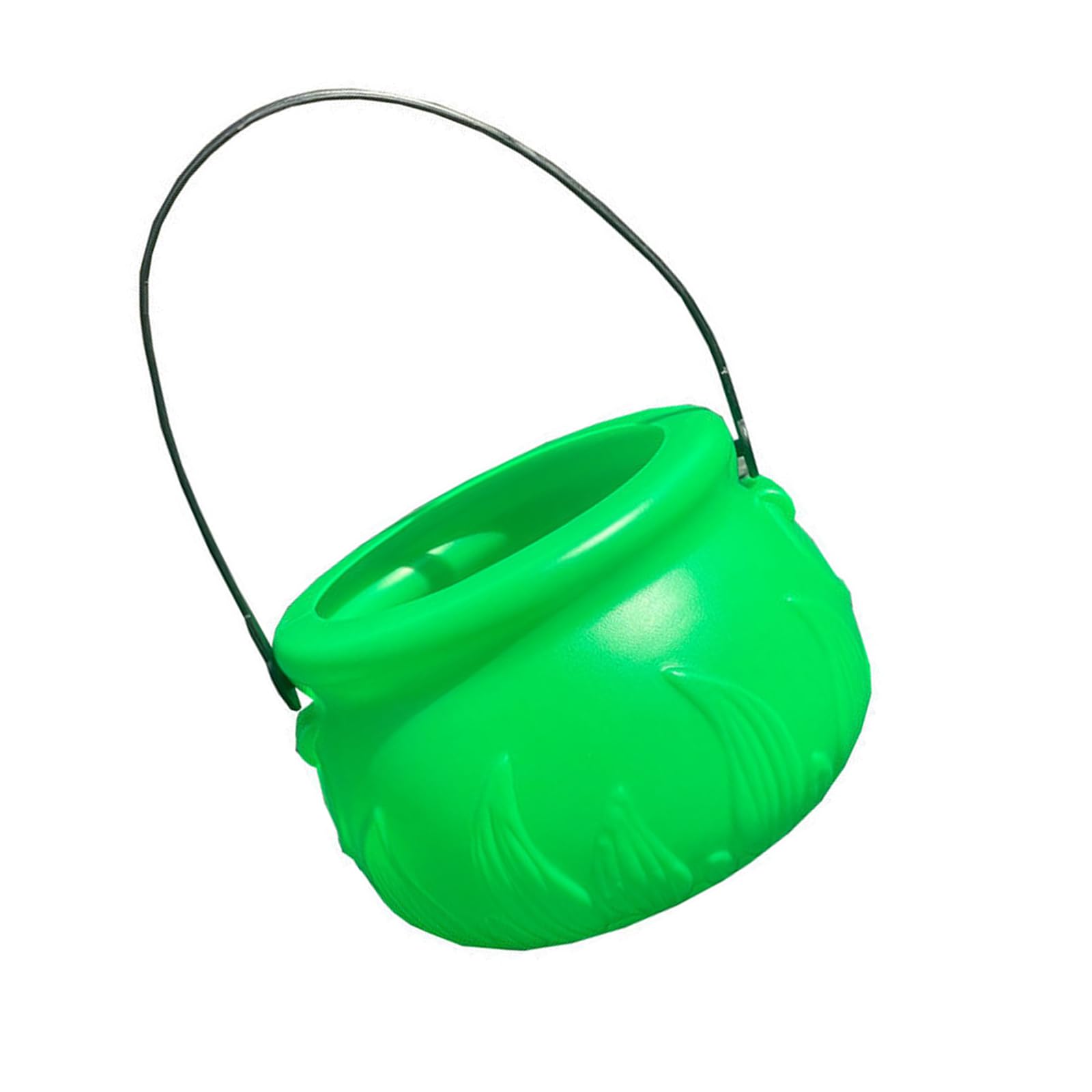 NVOQILIN Cauldron Candy Bowl for Patricks Day Party Decorations and Halloween Witch Pots Props Party Supplies Recyclable Treat Bowl