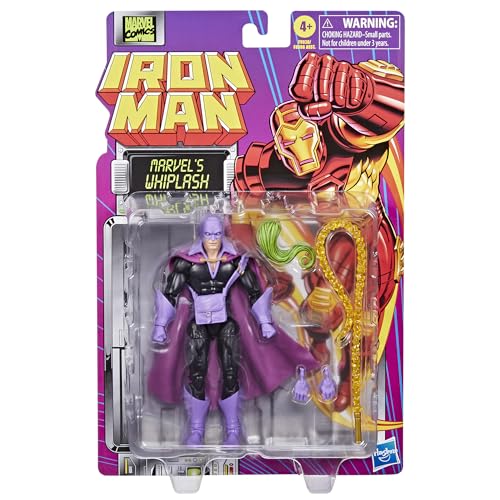 Marvel Legends Series Marvel's Whiplash, Iron Man Comics Collectible 6-Inch Action Figure, Retro-Inspired Blister Card - image 2