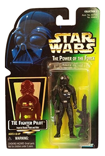 Star Wars The Power of The Force Action Figure - Tie Fighter Pilot - Green Card with Hologram Picture