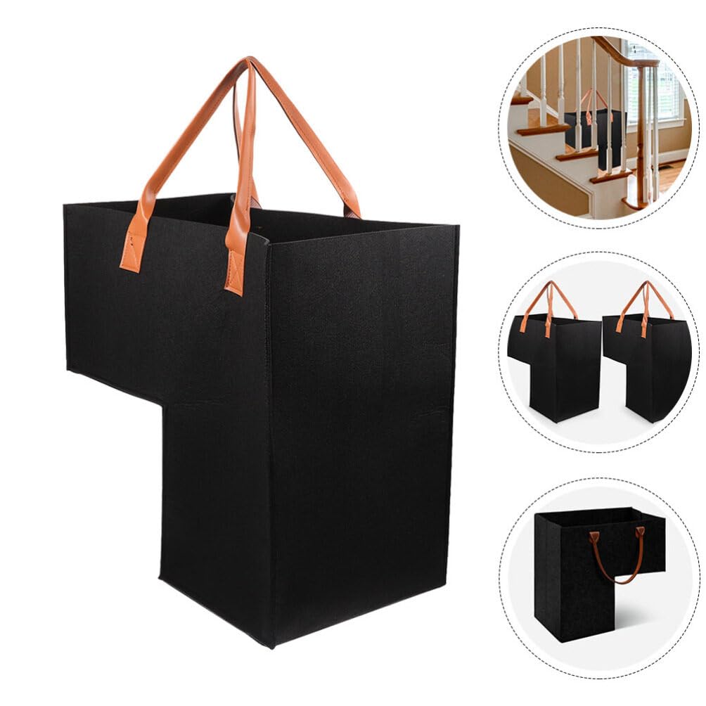 Angoily Cestino Portaoggetti Forma Per Scale Contenitore Per Vestiti Pieghevole Organizer Per Scale Grande Borsa Multiuso Per Vestiti Sporchi e Giocattoli