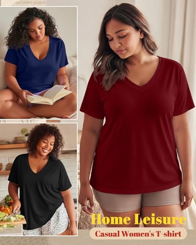 Image of Neer 3 Pack Plus Size Women's T-Shirts