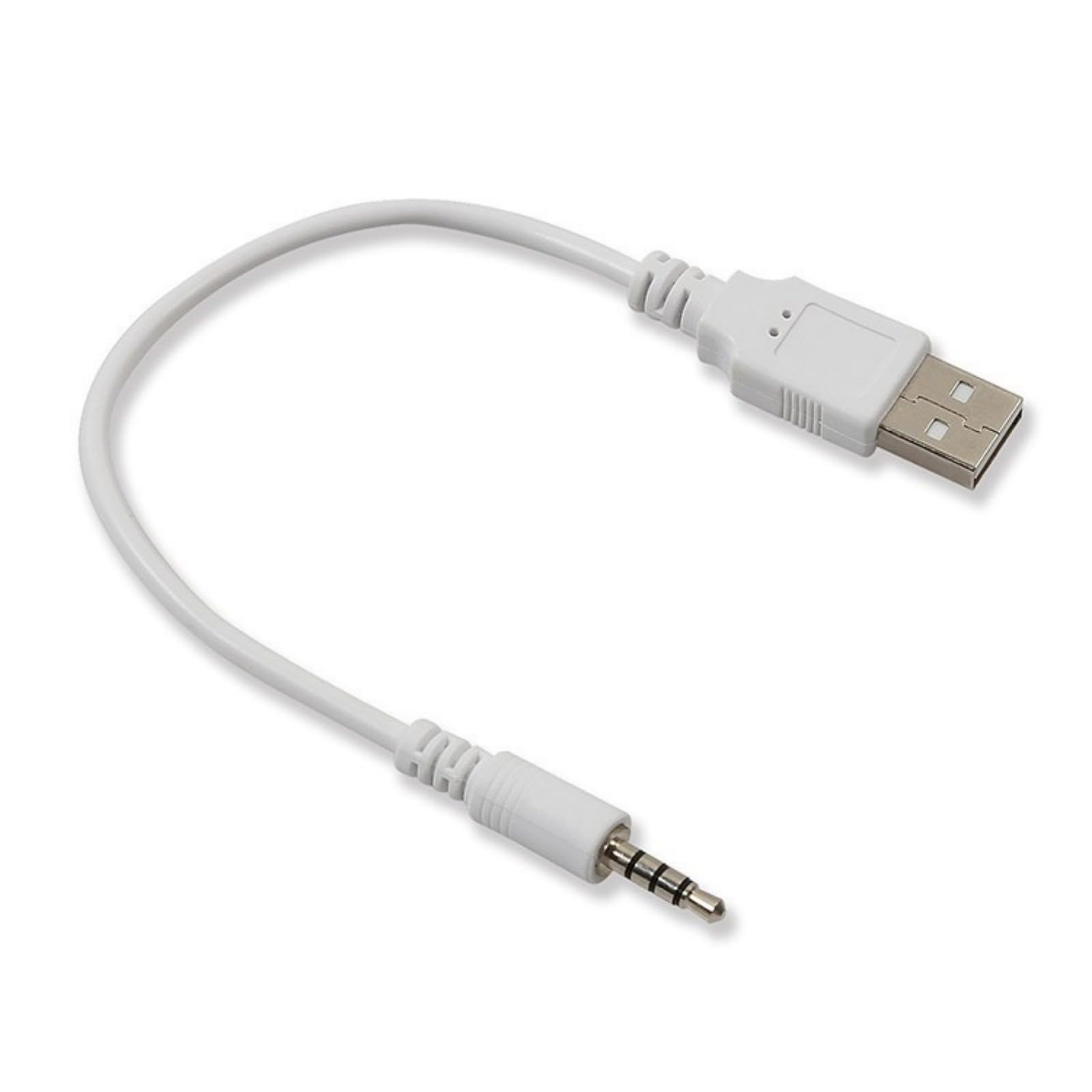 Jazuaiao Auditory Cable USB Male to 3.5mm Double Purpose Charging Cord for Headphones Car Stereo Systems USB to Headphone Cable
