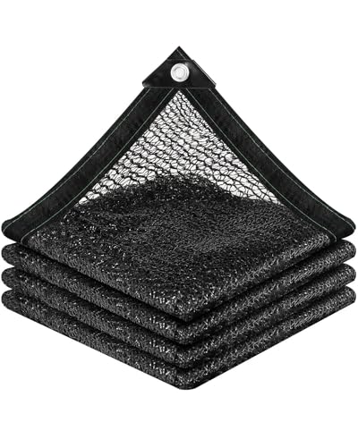 vensovo 30% Sunblock Shade Cloth Net Black Resistant - 10x25 Ft Garden Shade Mesh for Plant Cover, Greenhouse, Chicken Coop, Kennels, Tomatoes Plants