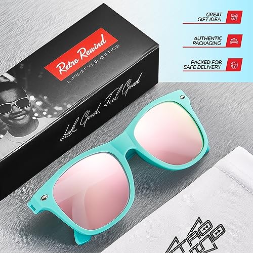 Image of Retro Rewind Kids Sunglasses for Boys Girls Age 3-12 - Shatterproof UV400 Toddler Children Sun Glasses