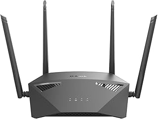 D-Link WiFi Router AC1900 Mesh Internet Network, Smart Home MU-MIMO Dual Band Gigabit Gaming Wireless High Speed (DIR-1950-US) Black