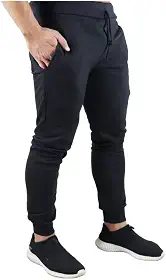 Calça Masculina Moletom Esporte Macio Cinza Grafite G